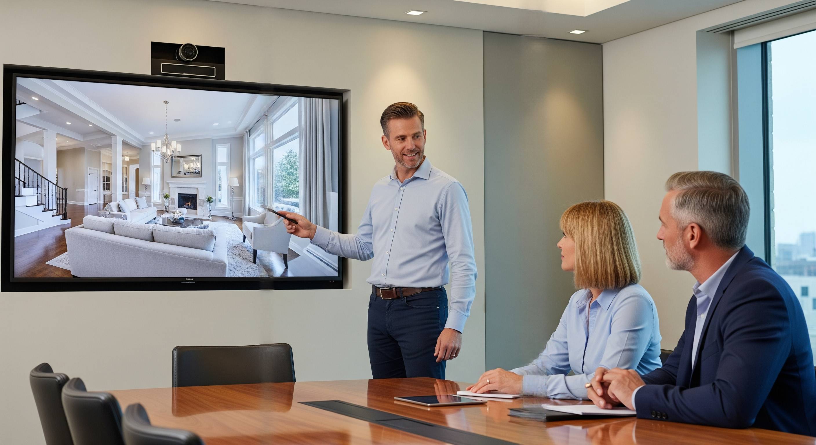 Família com computador em casa representando Financiamento de Imóveis