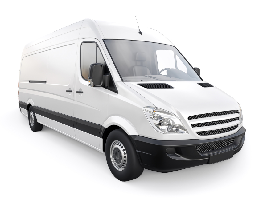 Van branca representando Financiamento de vans